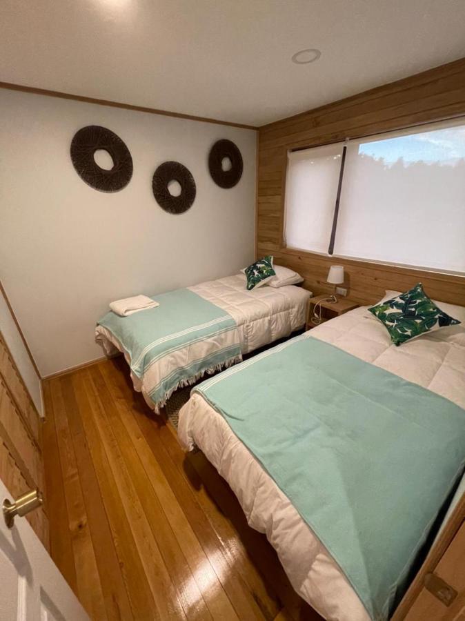 צ'ונצ'י Cabanas Arrayanes De Huillinco En Chiloe מראה חיצוני תמונה